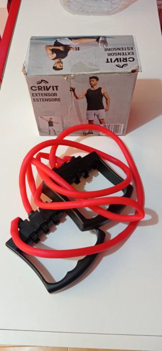 Crivit Extensor Elástico Rojo