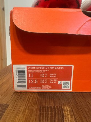 Botas de fútbol - Nike Mercurial AG-Pro Talla 45