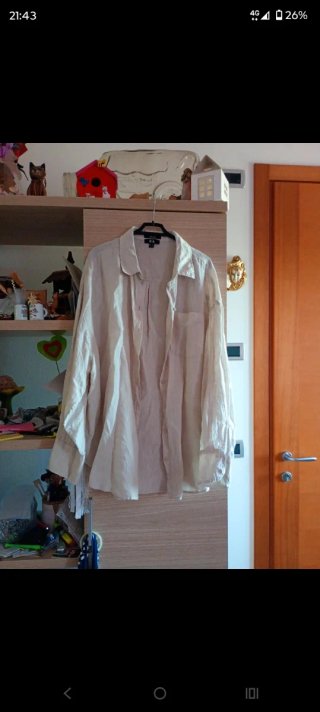 Camicia uomo C&A 100% Lino Beige EUR 40