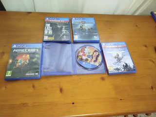 Lote 4 Juegos PS4: Minecraft, God of War, Horizon,