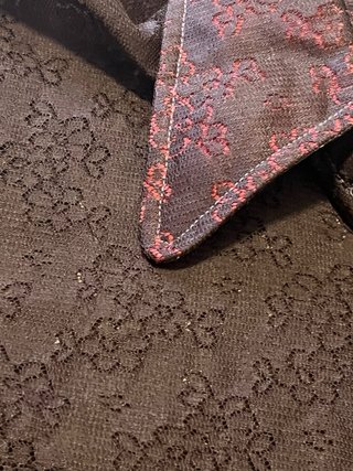 Camisa vintage encaje marrón Talla L