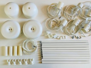 Lámparas Melodi Ikea y soportes para combinar