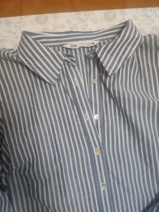 Vestido rayas azul y blanco