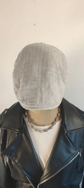Boina gris Lino | Gatsby News Cap adjustable