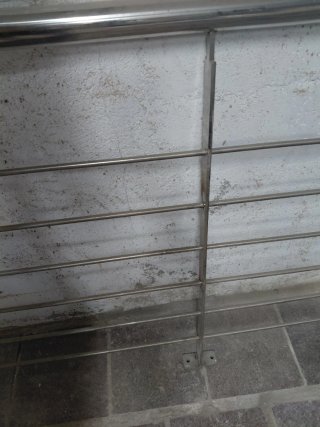 Barandilla de aluminio 2'80x 1m