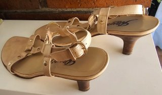 Sandalias Plumers Menorca Piel Talla 39 Beige