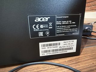 Acer Aspire XC-705 Ordenador PC