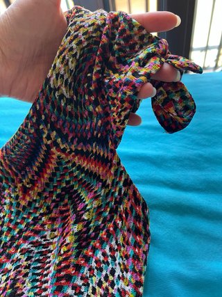 Vestido corto boho multicolor