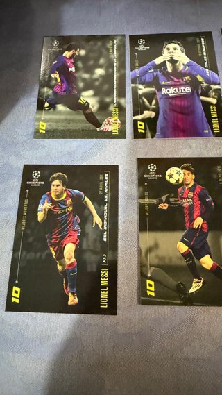 Lote 9 Cromos Lionel Messi Champions League