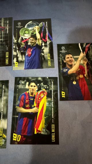 Lote 9 Cromos Lionel Messi Champions League