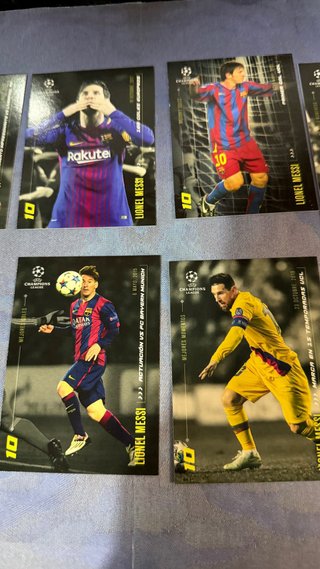Lote 9 Cromos Lionel Messi Champions League