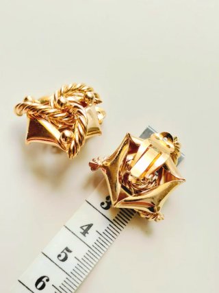 Pendientes vintage dorados