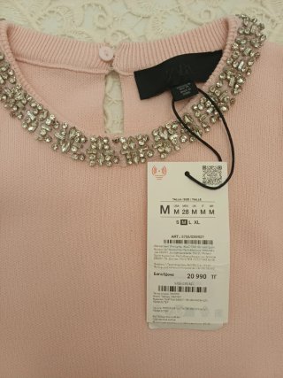 Jersey Zara con pedrería