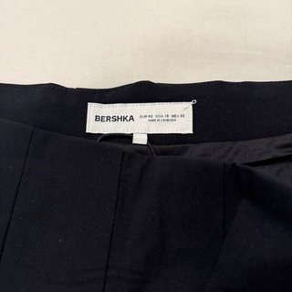 Bershka Falda Mini Negra Talla 42