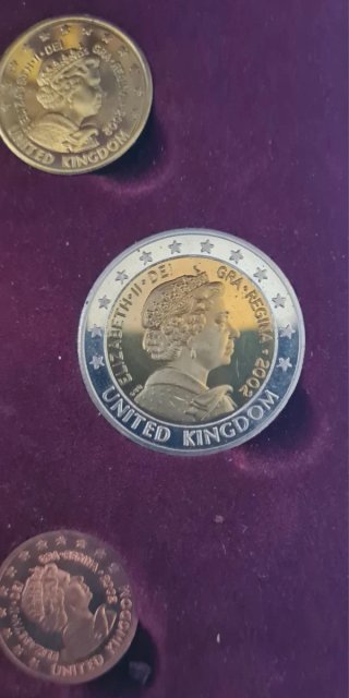 Serie Euro 2002 Inghilterra BU UNC Cofanetto