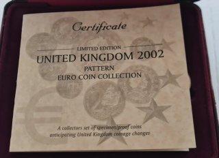 Serie Euro 2002 Inghilterra BU UNC Cofanetto