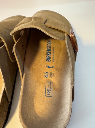Sandalias Birkenstock Boston Verde Gris Talla 45