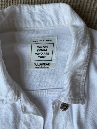 Chaqueta Vaquera Blanca Oversize
