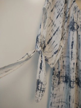 Blusa vintage cuello redondo tie-dye XL / XXL