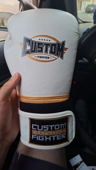 Guantes Boxeo Custom Fighter 16oz Dorados