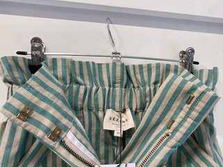 Pantalón rayas Sézane beige y verde T-Xs