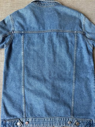 Chaqueta Vaquera Oversize Botones Plateados