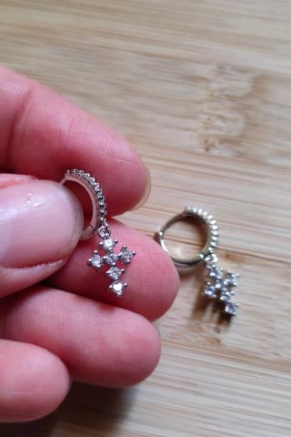 Pendientes de plata con circonitas