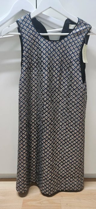 Vestido Indigo Negro y Dorado Talla M