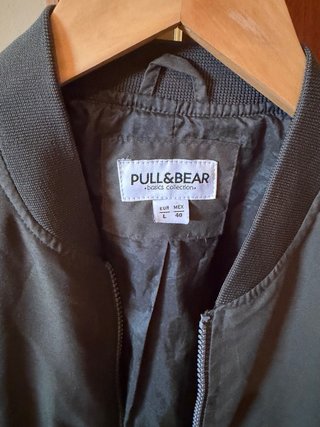 Cazadora Bomber Pull&Bear Talla L Verde