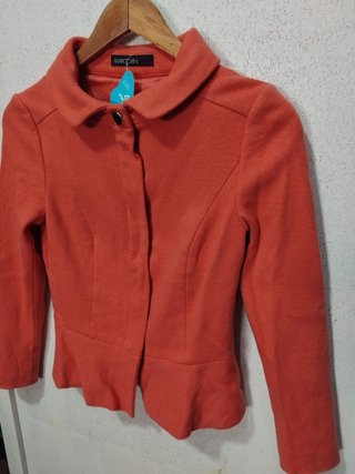 Chaqueta para mujer en color naranja coral, confec