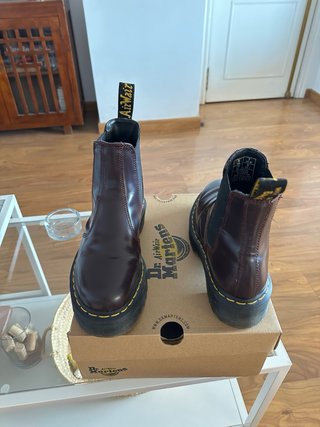 Botas Dr. Martens 2976 Quad Borgoña