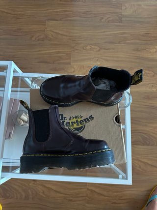 Botas Dr. Martens 2976 Quad Borgoña