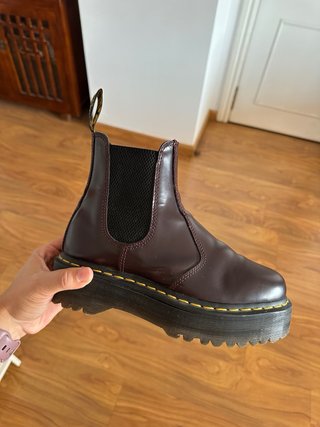 Botas Dr. Martens 2976 Quad Borgoña
