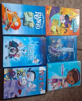 Lote 6 Películas DVD Infantiles (Español)