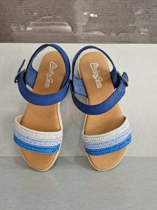 Sandalias Piel Azul Talla 36-37 nuevas