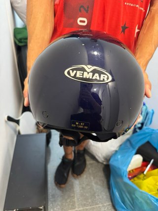 Casco Moto Azul Oscuro Talla M