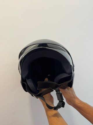 Casco Moto Azul Oscuro Talla M