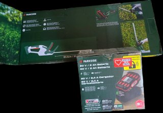 Cortasetos Parkside 20V + Batería y Cargador