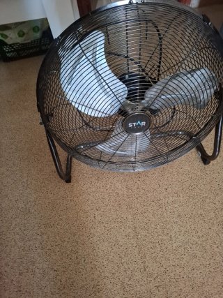 Ventilador Star Home Negro/Plateado