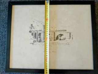 Litografía Puente Romano de Alcántara