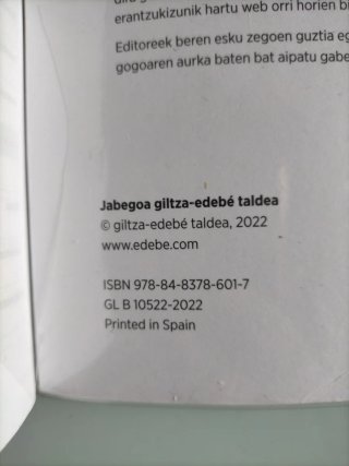 Libro de euskara eta literatura