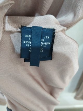 Blusa Ralph Lauren seda natural talla L