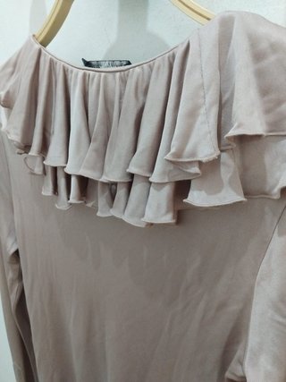 Blusa Ralph Lauren seda natural talla L