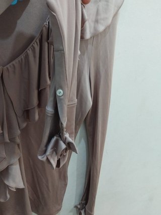 Blusa Ralph Lauren seda natural talla L
