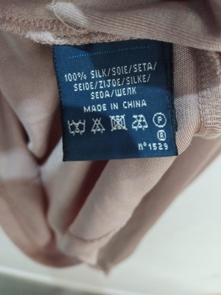 Blusa Ralph Lauren seda natural talla L