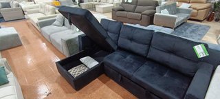 Sofá Cama Pau Negro y Gris