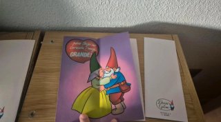 4 Vecchie Cartoline di Auguri di David Gnomo