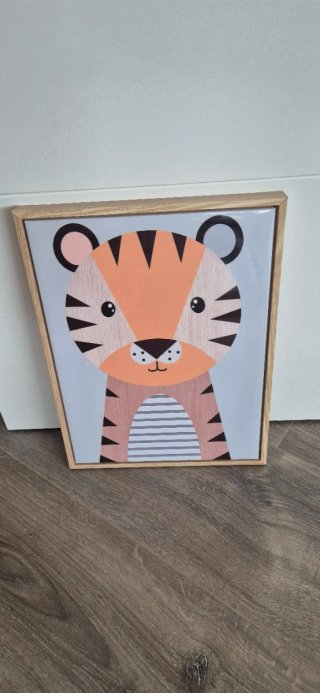 Cuadro infantil tigre 30x40