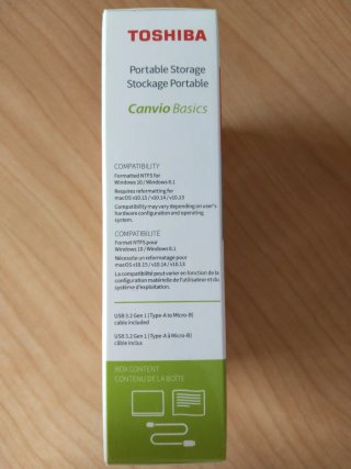 Disco Duro Portátil Toshiba Canvio Basics 1TB