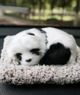 Oso panda realista con camita (Leer descripción)